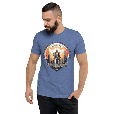 “The Lord Fights for Me” Unisex Tri-Blend T-Shirt 5